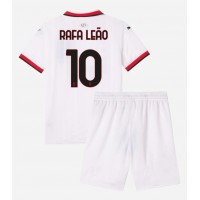 AC Milan Rafael Leao #10 Bortatröja Barn 2024-25 Kortärmad (+ Korta byxor)